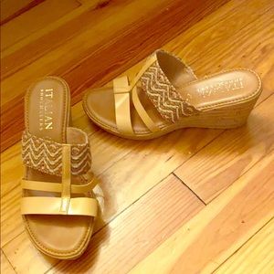 Italian Shoemaker Nude Wedges